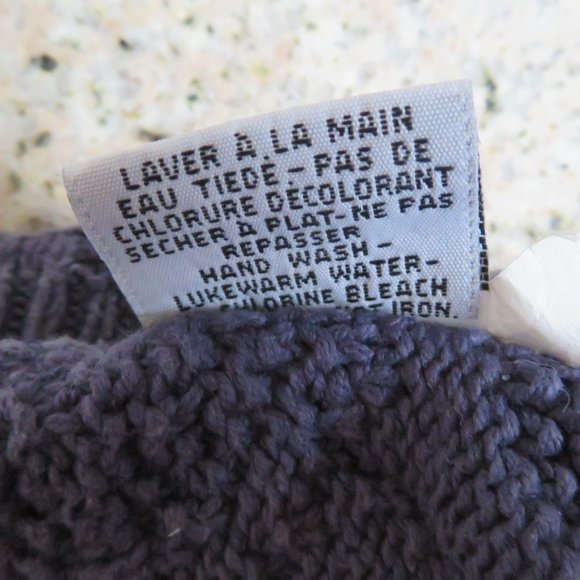 Daniel HECHTER Paris Heather BLUE Sweater Medium Cotton (K68) - Picture 8 of 8